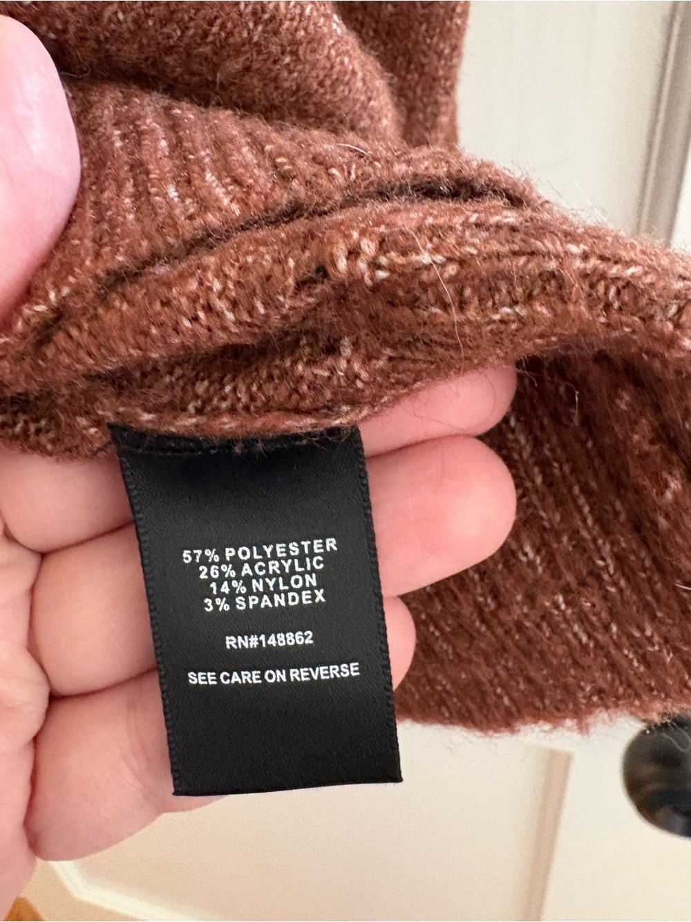 torrid Rust-Brown V-Neck Button Cardigan - Picture 3 of 4